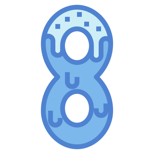 huit Generic Blue Icône