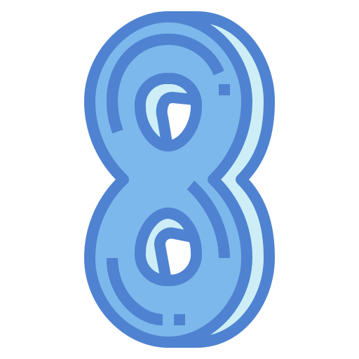여덟 Generic Blue icon