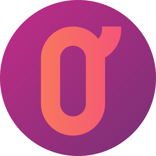 Ö Gradient circular Gradient icon