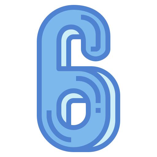 sechs Generic Blue icon