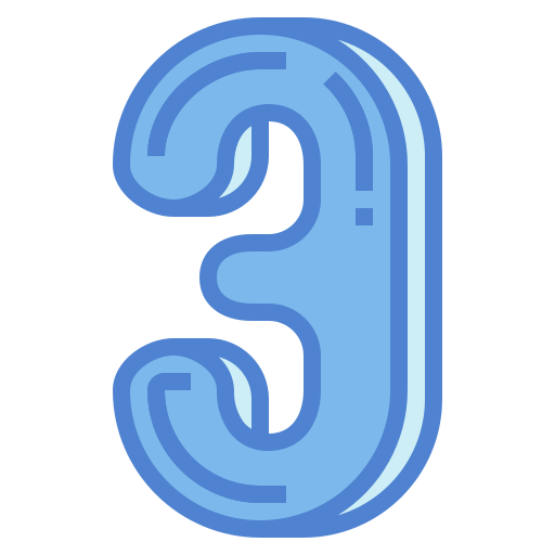 drie Generic Blue icoon