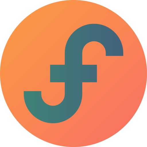 f Gradient circular Gradient icon