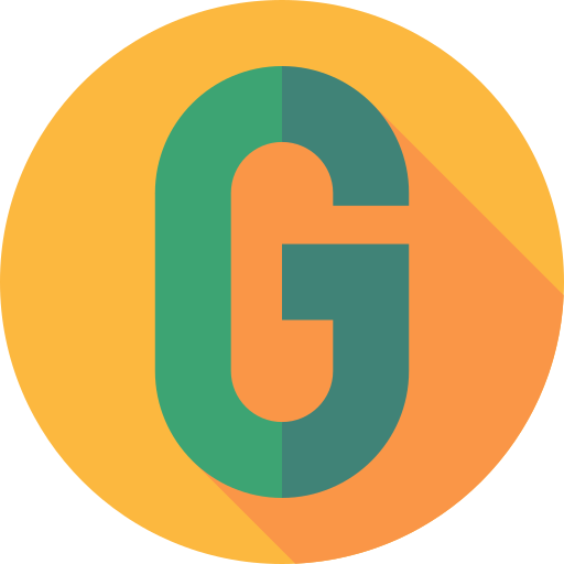G Flat Circular Flat icon