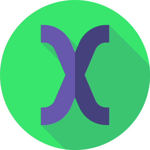 x Flat Circular Flat icoon