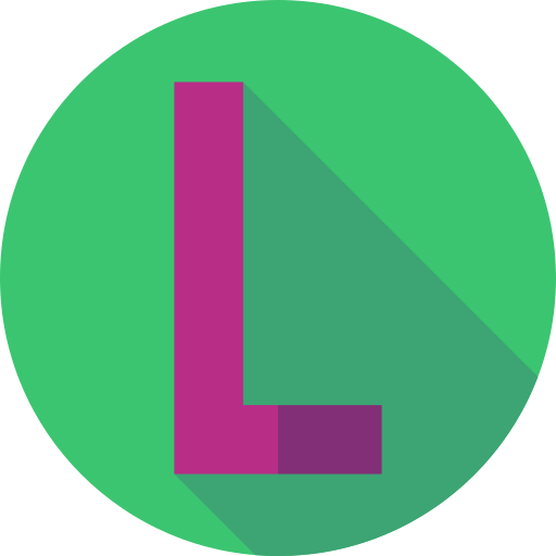 L Flat Circular Flat icon