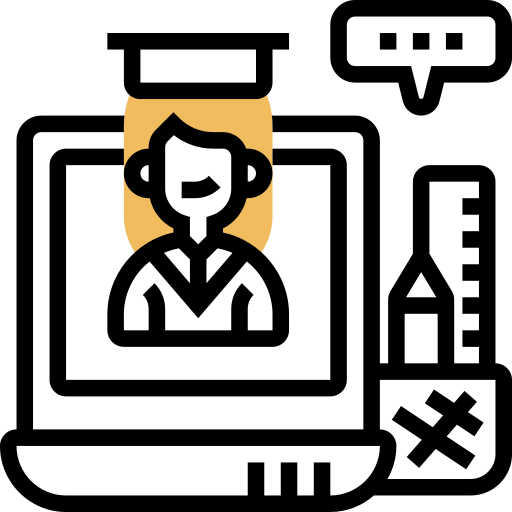 Online university Meticulous Yellow shadow icon