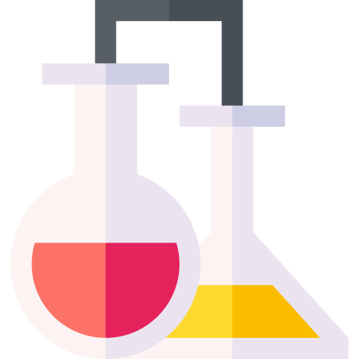 Химическая Basic Straight Flat иконка