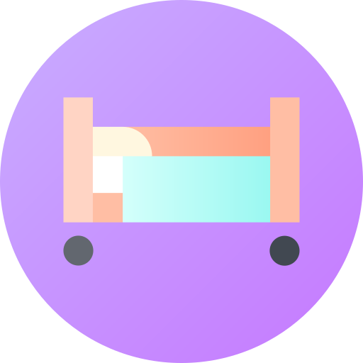 bed Gradient circular Gradient icoon