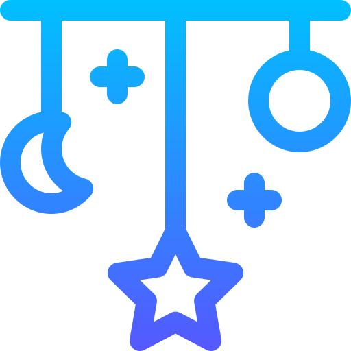 móvil de cuna Basic Gradient Lineal color icono