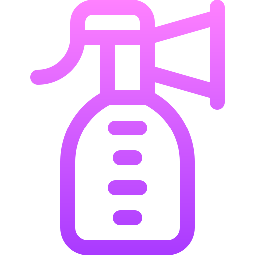 extractor de leche Basic Gradient Lineal color icono