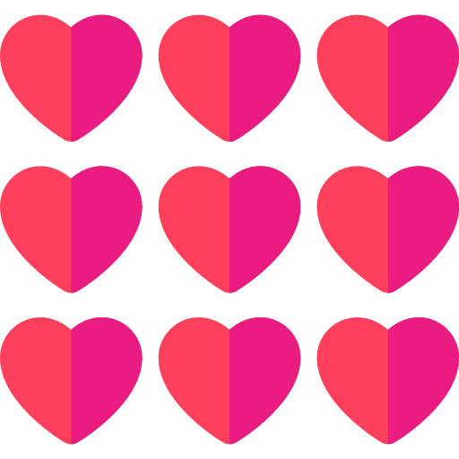 Hearts Basic Rounded Flat icon