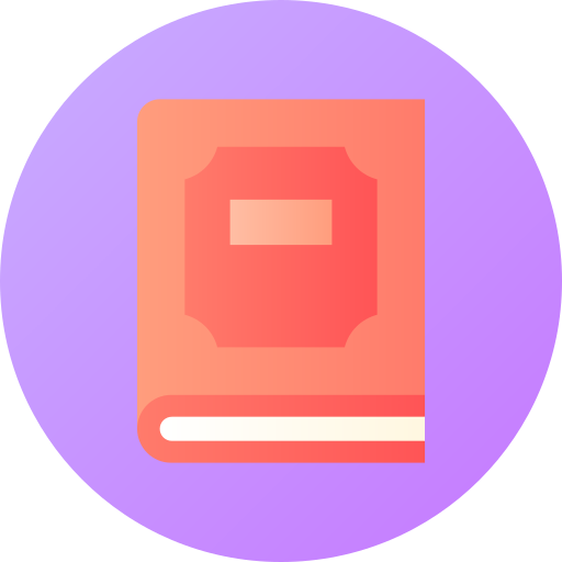 도서 Gradient circular Gradient icon