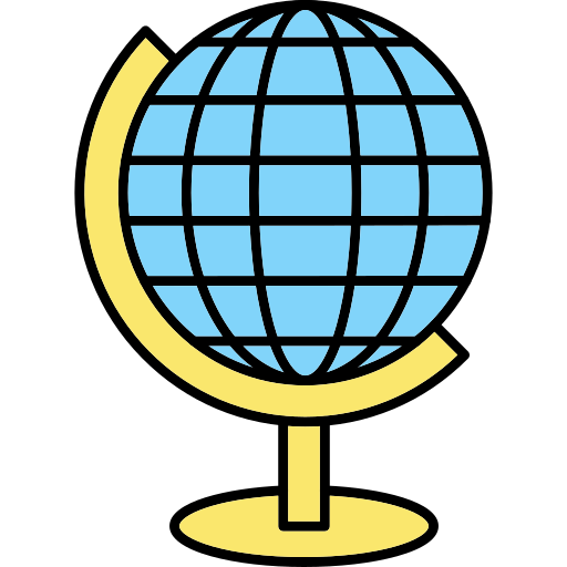 globe Generic Thin Outline Color Icône