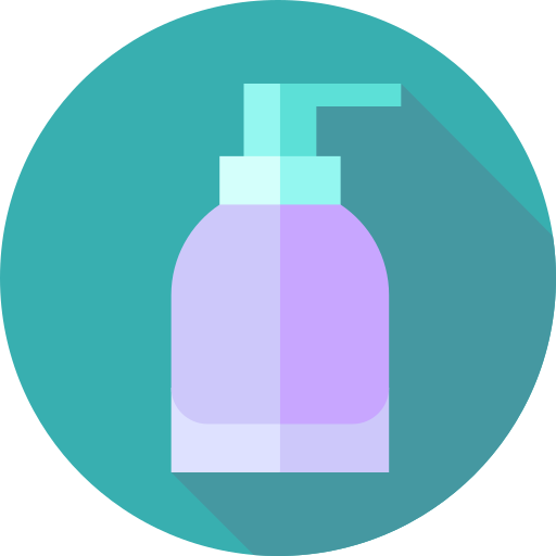 higiene personal Flat Circular Flat icono