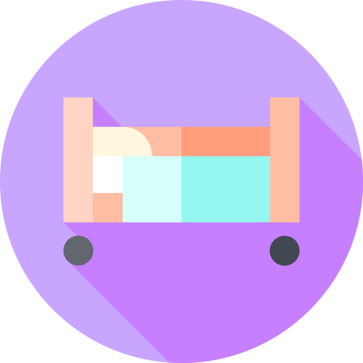 łóżko Flat Circular Flat ikona
