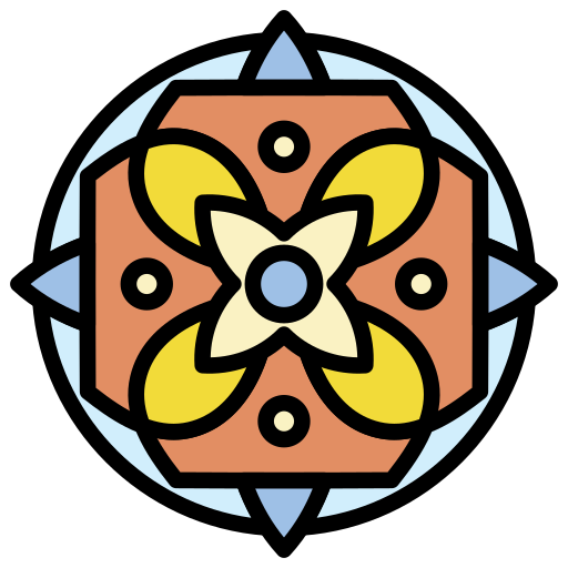マンダラ Generic Outline Color icon