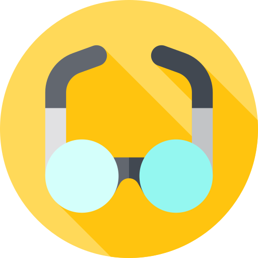 brille Flat Circular Flat icon