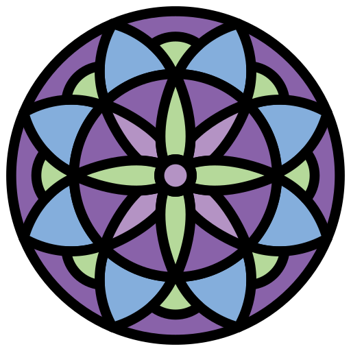 mandala Generic Outline Color icona