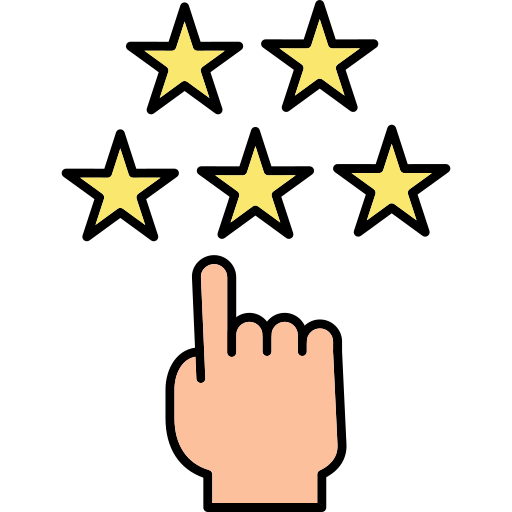 Ratings Generic Thin Outline Color icon