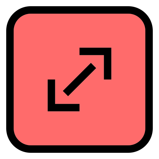 Expand arrows Generic Outline Color icon