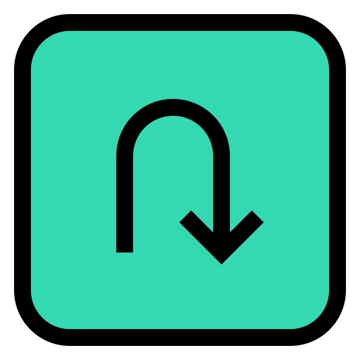 uターン Generic Outline Color icon