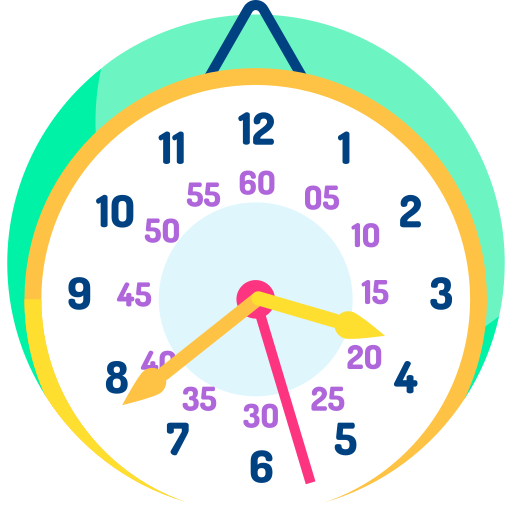 Часы Detailed Flat Circular Flat иконка