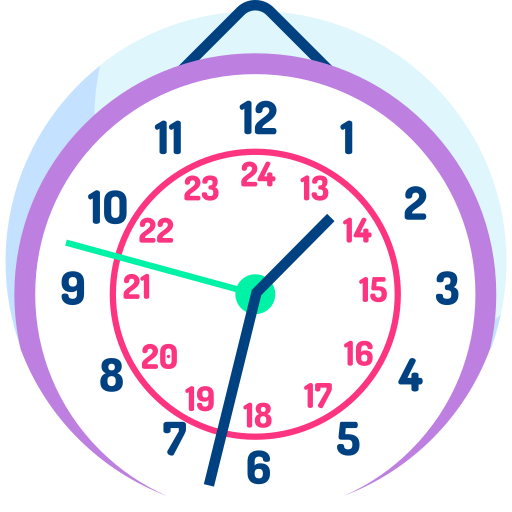 Clock Detailed Flat Circular Flat icon
