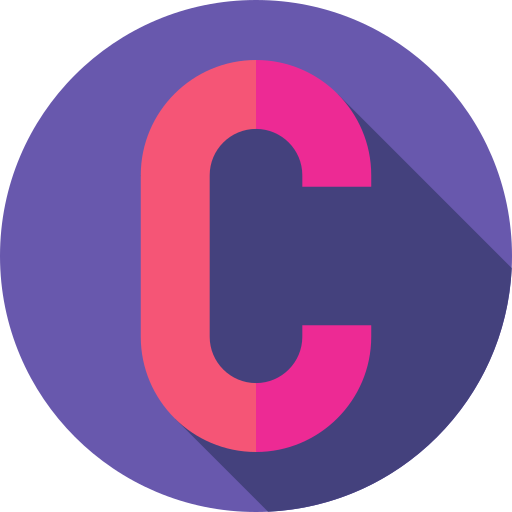 c Flat Circular Flat icon