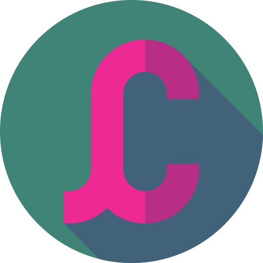 c Flat Circular Flat icon