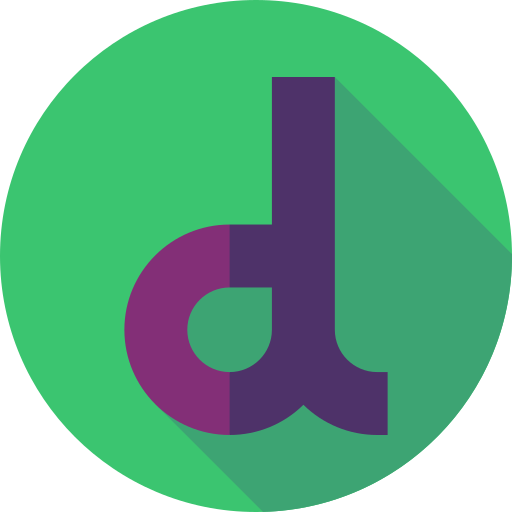 d Flat Circular Flat icoon