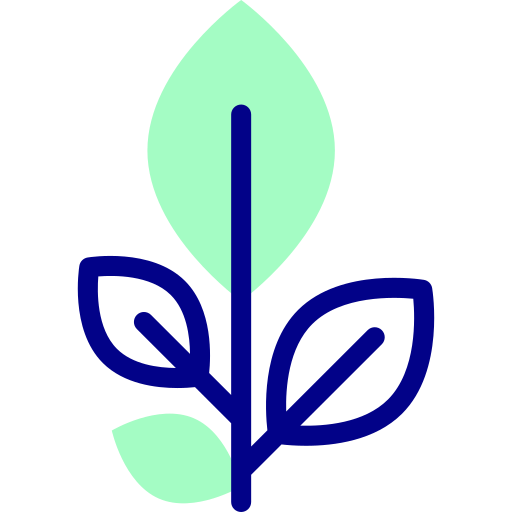 植物 Detailed Mixed Lineal color icon