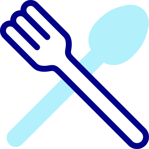 Cutlery Detailed Mixed Lineal color icon