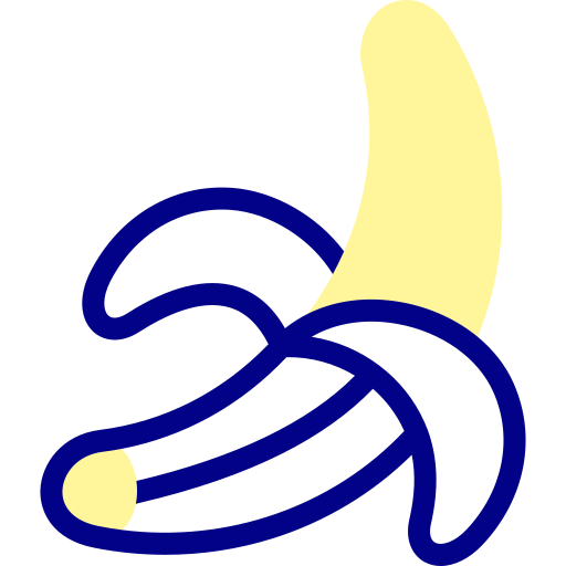 Банан Detailed Mixed Lineal color иконка