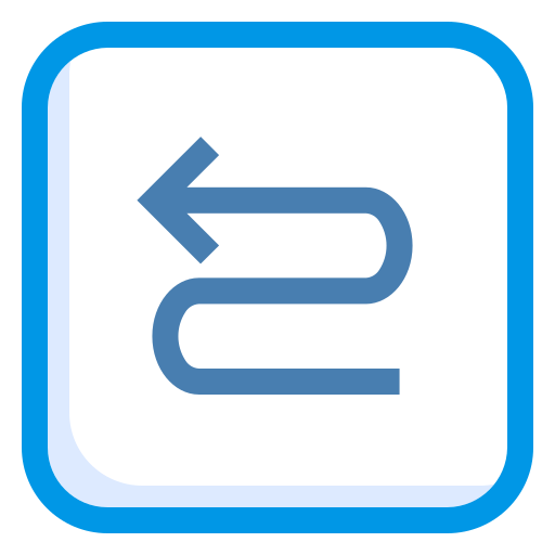 Zigzag arrow Generic Blue icon