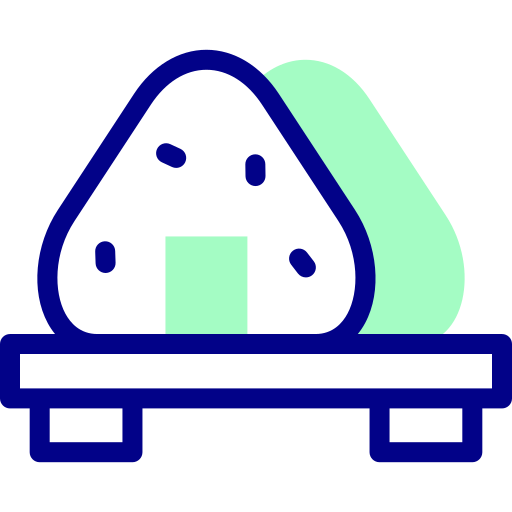 onigiri Detailed Mixed Lineal color icon