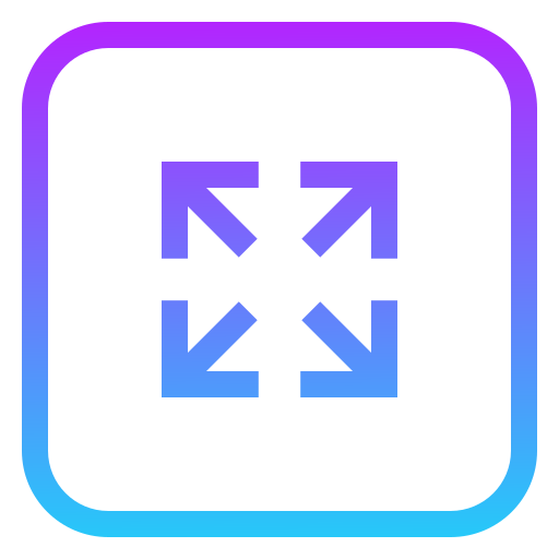 Expand arrows Generic Gradient icon