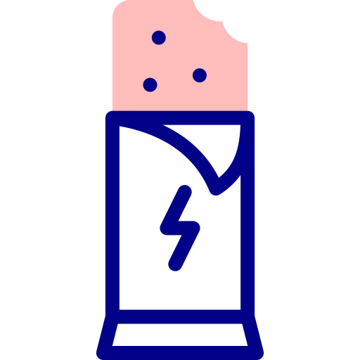 baton energetyczny Detailed Mixed Lineal color ikona