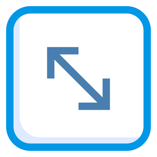 Expand arrows Generic Blue icon