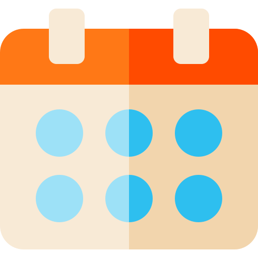 Calendar Basic Rounded Flat icon