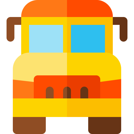 학교 버스 Basic Rounded Flat icon