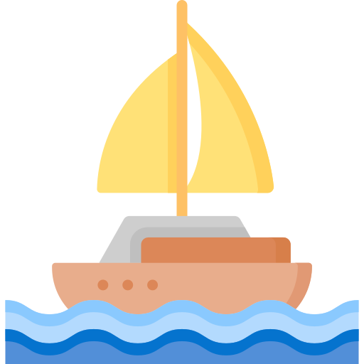 bateau à voile Special Flat Icône