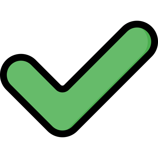 marca de verificación Generic Outline Color icono