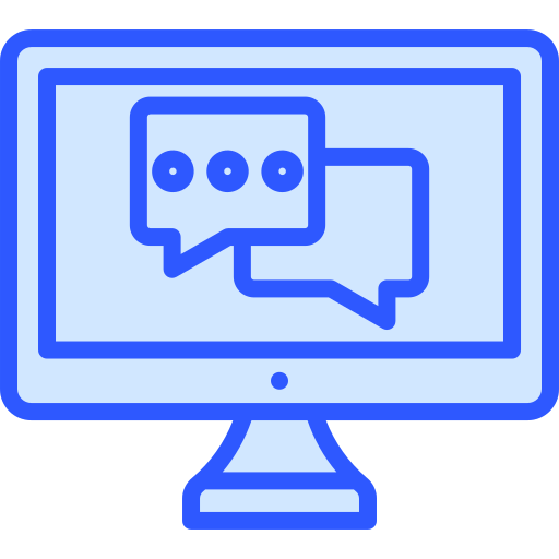 chat box Generic Blue icon