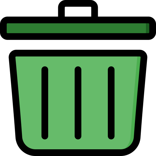 cestino dei rifiuti Generic Outline Color icona