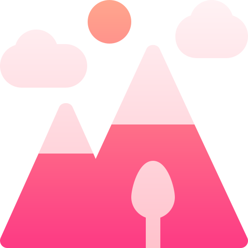 山 Basic Gradient Gradient icon