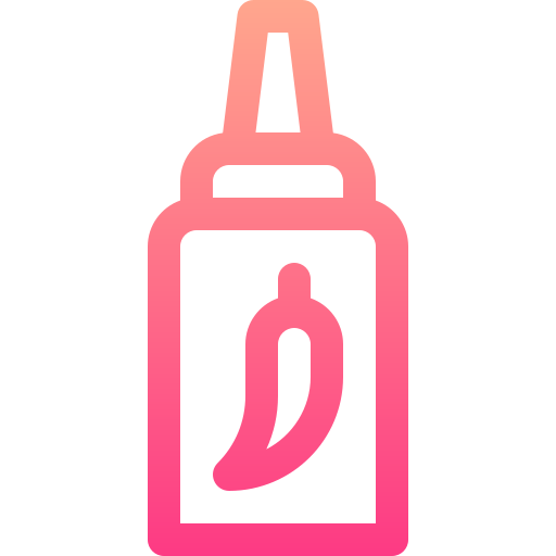 Chili sauce Basic Gradient Lineal color icon