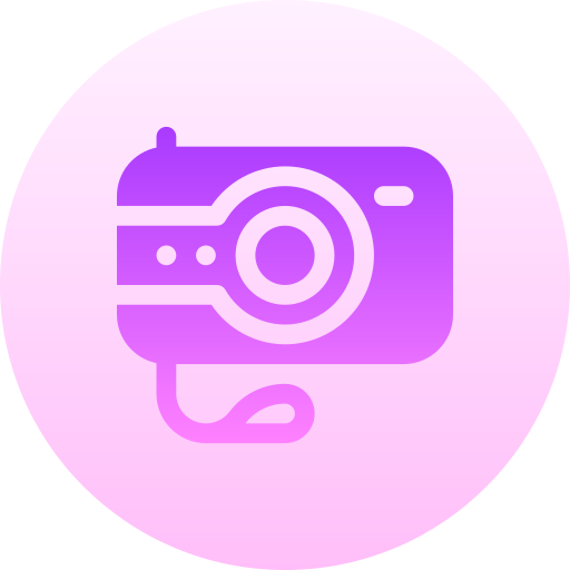 カメラ Basic Gradient Circular icon