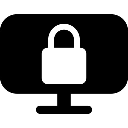 Monitor password  icon