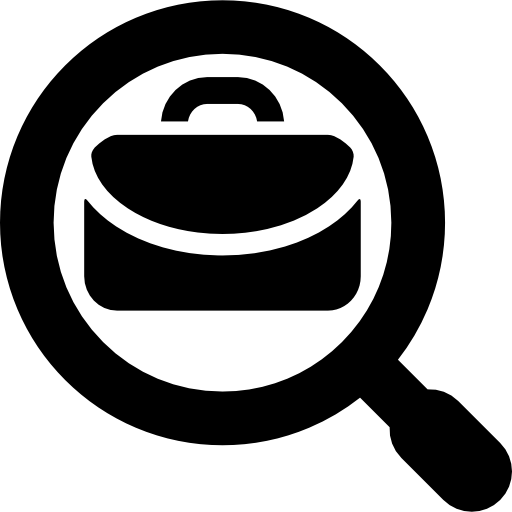 biznesowy symbol poszukiwania pracy  ikona
