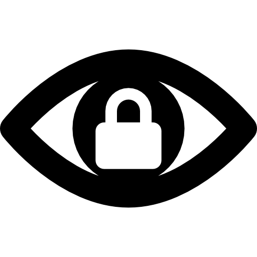 blocco scansione oculare  icona